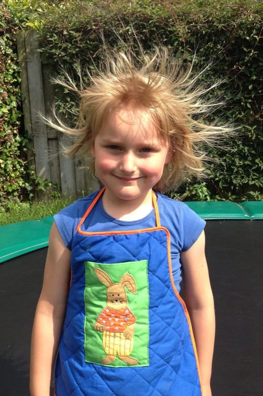 The hair with static electricity1